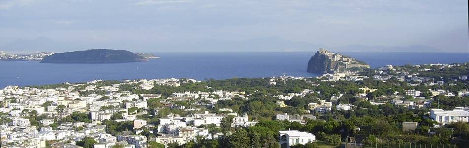 Ischia Ponte. Blick auf Castello Aragonese