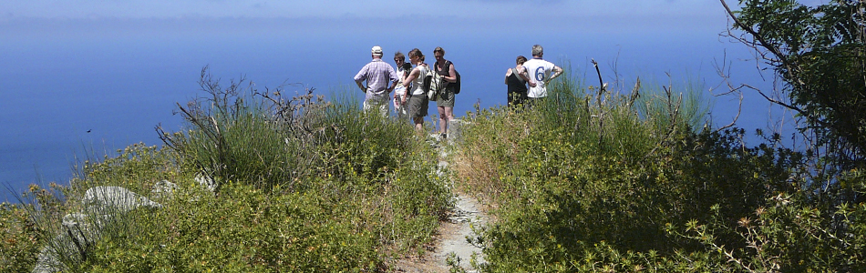 Ischia. Wanderung auf Wanderwege mit Wanderführer