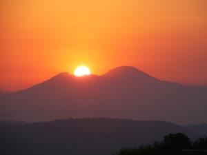 Neapel. Vesuv bei Sonnenaufgang